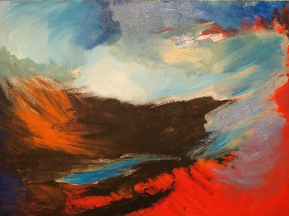 Wenus w futrze Olej na płótnie.50x70cm 2016r. Kolekcja prywatna