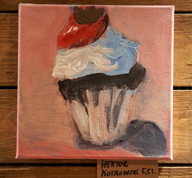 Wernisaż malarstwa dzieci.