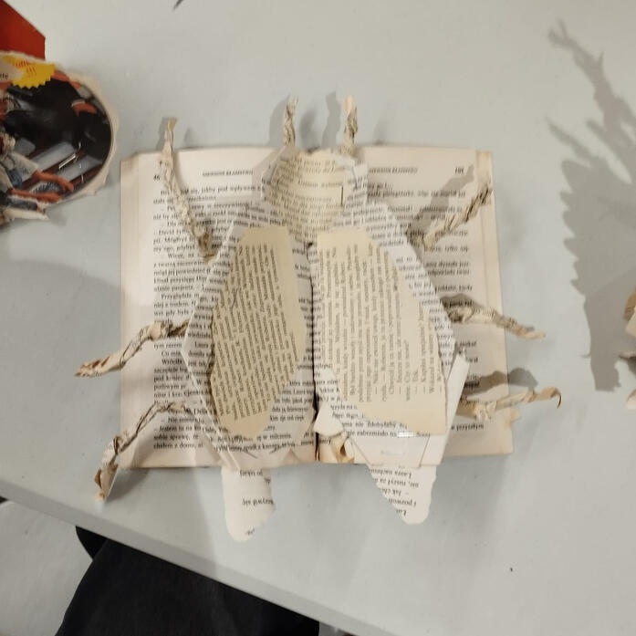 Warsztaty ze sztuki konceptualnej inspirowane wystawą Jagody Krajewskiej "Ruchome strony"